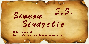 Simeon Sinđelić vizit kartica